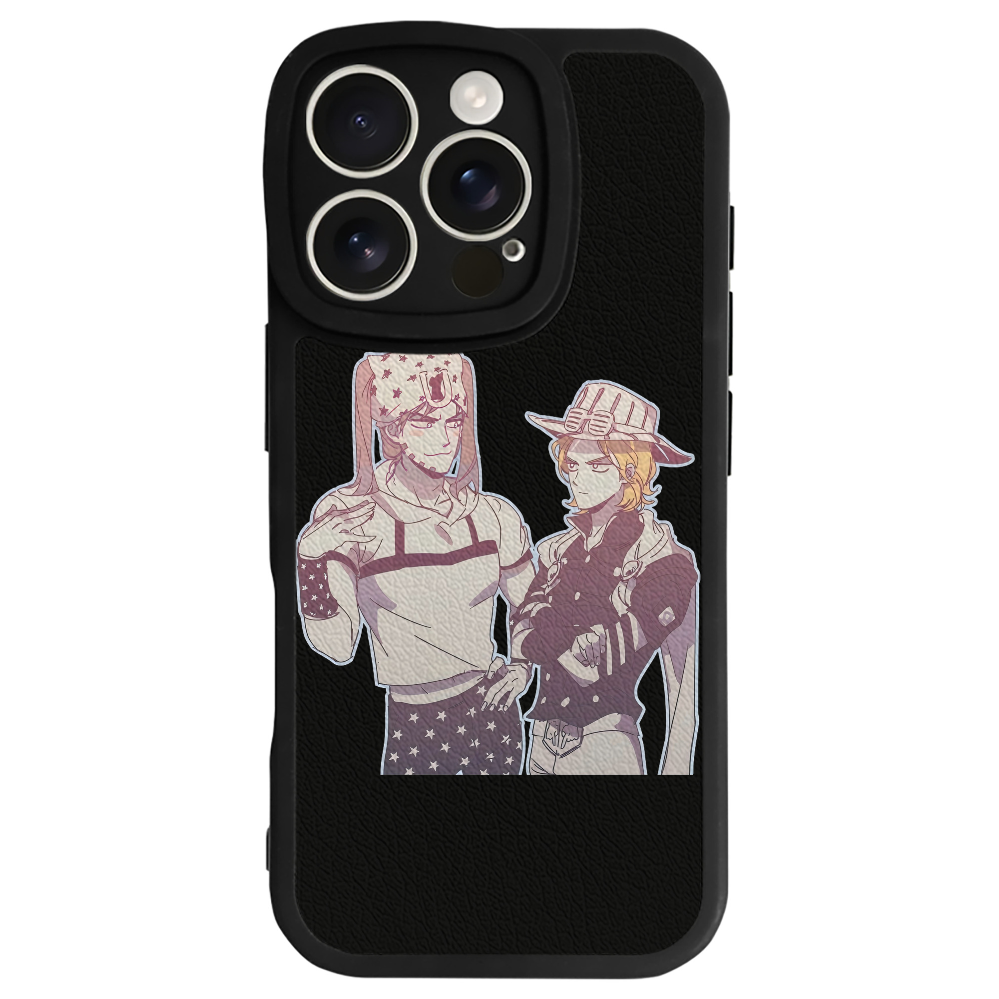 （画像用） ジョジョの奇妙な冒険 JoJo's Bizarre Adventure 【iPhone 16シリーズ対応】シリコンスマホケース（レザー調） 材質：シリコン